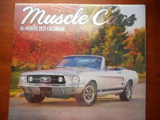 2021 16 Month Wall Calendar-Muscle Cars