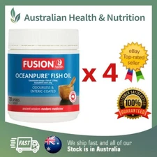 4 x FUSION HEALTH OCEAN PURE 120 CAPSULES + FREE SAME DAY SHIPPING