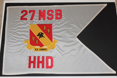 Single Sided Guidon Flag Display 27 MSB Main Support Battalion HHD Army ...