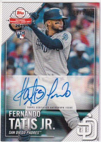 2019 TOPPS NATIONAL BASEBALL CARD DAY ROOKIE AUTO - FERNANDO TATIS JR. RC  /150 | eBay