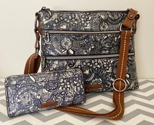"sakroots" Artist Circle Crossbody Bag And Artist Circle Slim Wallet Navy Spirit