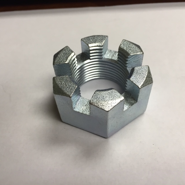 114 SAE Hex Slotted Nut Zinc Plated 15 Count box eBay