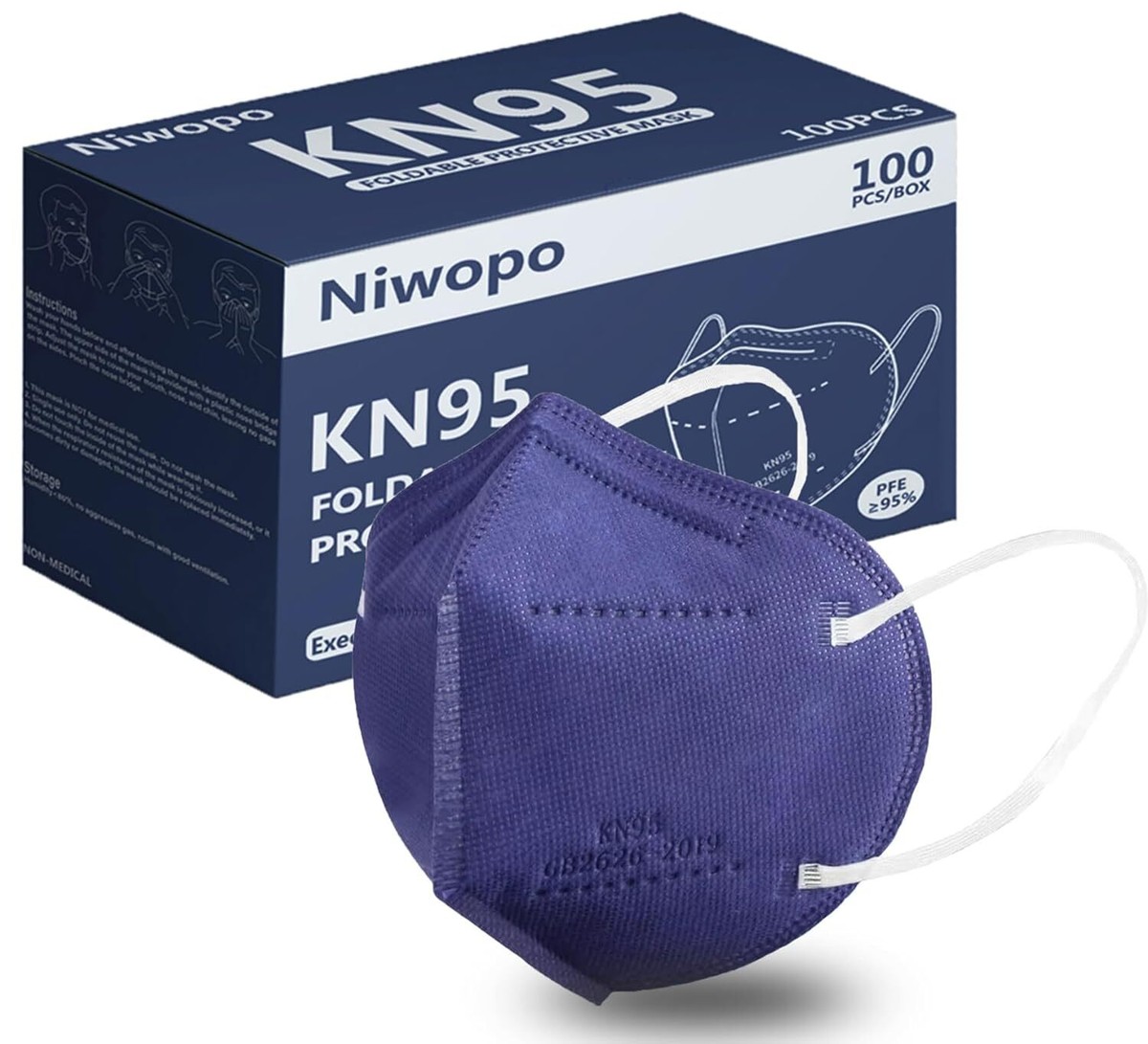 Factory Selling KN95 Masks Made In China 6layer Protection Kn95 Mask Individuall - Foto 10