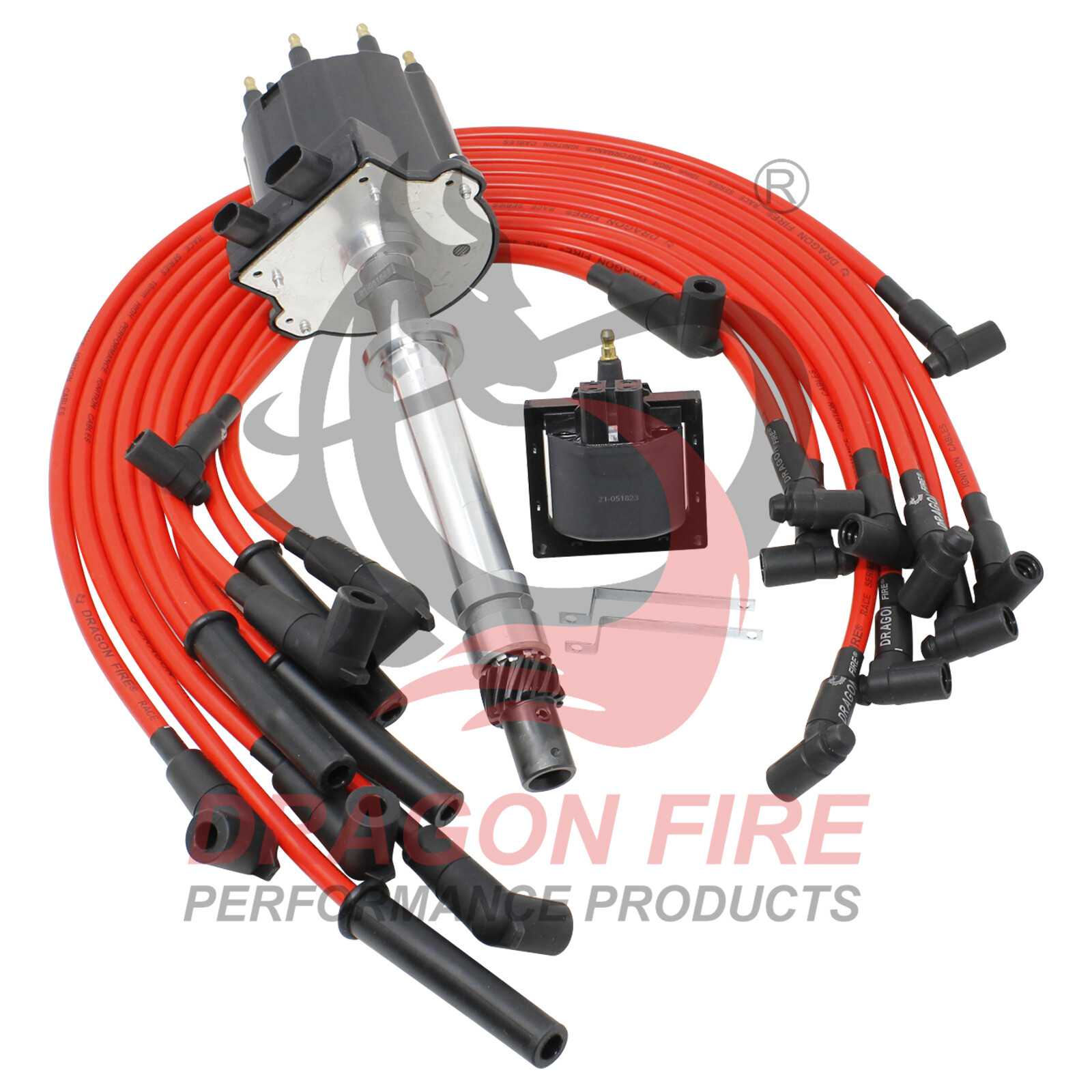 AIP Ignition Distributor Coil Plug Wire Set for 87-90 GM 5.7 1103698