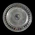 Imperial Glass Tradition Birthday Cake Plate 72 Candle Platter 13" Swirl Clear