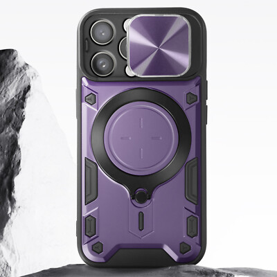 Case for iPhone 15 Pro Max Camera Protection Integrated Purple