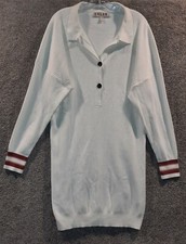 Dolan Left Coast Collection Women's Sweater Dress White Knit Size L Pre-owned 