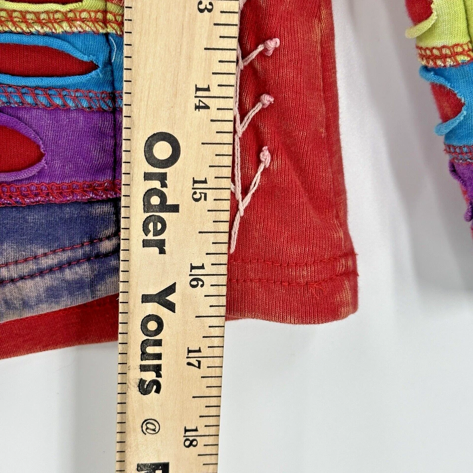 Chaqueta con Capucha Rising International Niñas Bordada Multicolor Cremallera Completa Talla 6 Foto 2 de 4