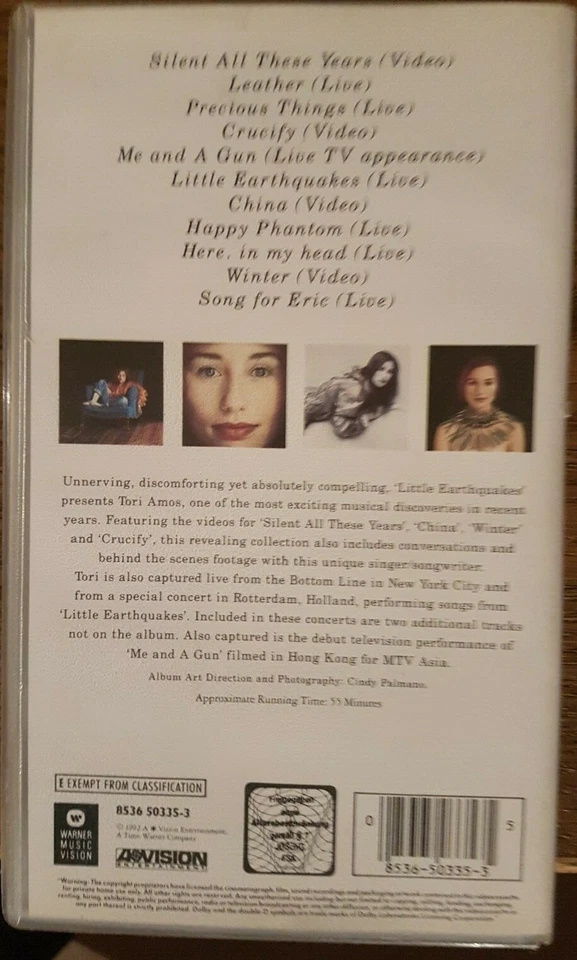 Little Earthquakes / Tori Amos 1992/ VHS Video TOP & ABSOLUT RARE !! für SAMMLER - Bild 2 von 4