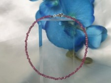 A++ Beautiful Ruby Faceted Round Gemstone Beaded Handmade Women Bracelets 6-8''