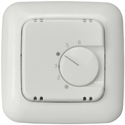 ALRE Raumthermostat inkl. Abdeckung u. Rahmen Busch Jaeger Refex SI