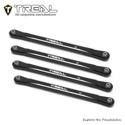 Set 4 Maglie Telaio Treal Alluminio Per Losi LMT – Colore Argento, Scala 1/10