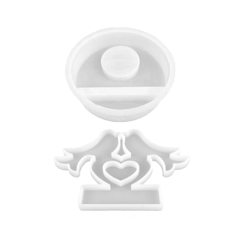 Couple Bird Resin Molds for DIY Craft Tealight Holder Holder