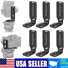 6PCS L-Bracket Quick Release Plate For Camera DSLR Camcorder Nonslip Bracket USA