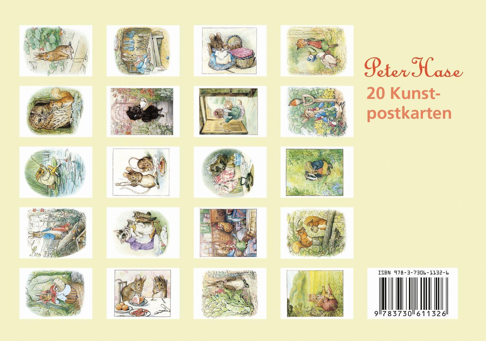 Thumbnail - Beatrix Potter | Postkarten-set Peter Hase | Stück | Deutsch (2022) |
