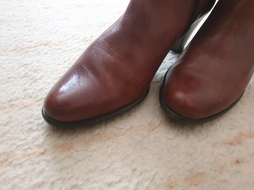 "LINEA DUE" Gr.37 Ankleboots/Stiefeletten  Echtes-Leder braun - Bild 3 von 4