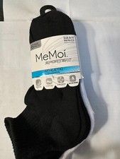 MeMoi Women's Half Cushioned Solid Quarter Sock 6 Pairs Pack MJB-5050 NEW w TAGS