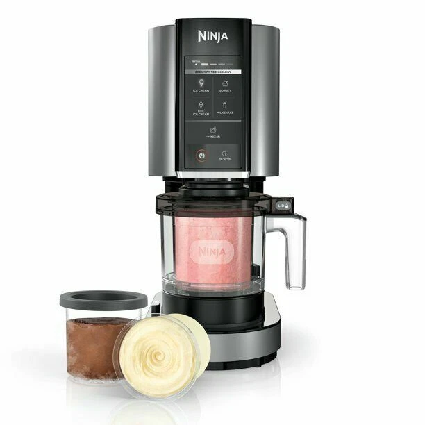 Ninja CREAMi Ice Cream Maker 5 In 1 One-Touch Programs Silver 2 Pints NC300