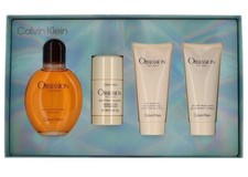 OBSESSION by CALVIN KLEIN for Men 4 pcs GIFT SET 4.2 oz EDT  AFTER SHAVE  DEO