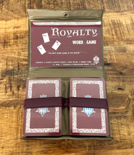 Vintage Royalty Word Game 1974 Sealed Card Decks Made in the USA by SJ Miller