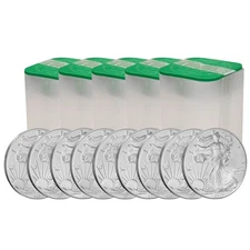 1 oz American Silver Eagle Coin (Random Year - Lot of 100)