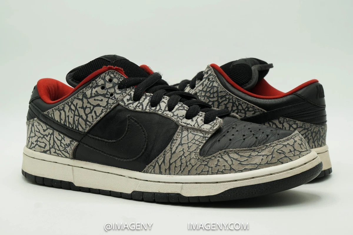 Nike Supreme x Dunk Pro SB Low Black Cement for Sale