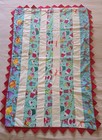 Adorable Handmade Colorful Childrens Quilt Cupcakes & Princesses Size 41.5"x 29" — photo 2