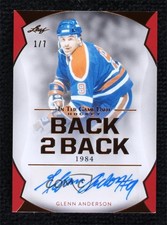 2022-23 Leaf ITG Used Back 2 Bronze 1/7 Glenn Anderson Jari Kurri Auto HOF 11jd