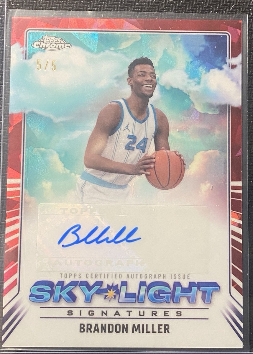 TOPPS CHROME 2024-25 Sky-Light Signatures Autograph Brandon Miller