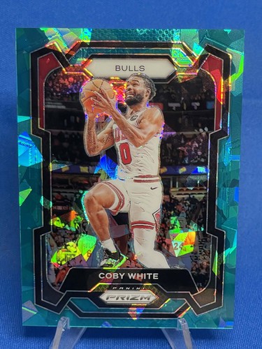 2023-24 Panini Prizm - Coby White #239 Teal Ice Prizm /225