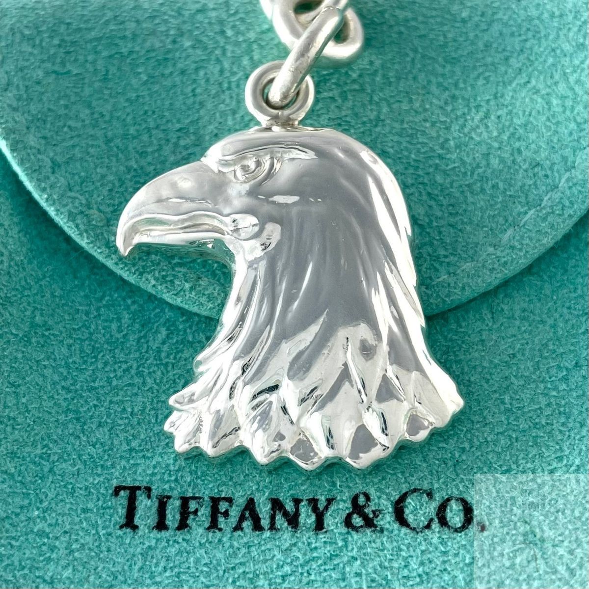 TIFFANY&Co. ティファニー キーリング イーグルシルバー15.5g Authentic Tiffany & Co. Eagle Head Key Ring Sterling Silver 925