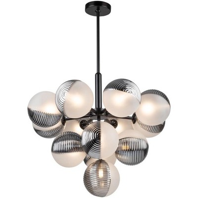 Artcraft Lighting AC11883BK Bolla LED 24.5 inch Black Chandelier Ceiling Light