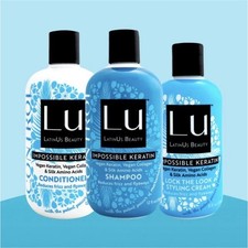 Lu LatinUs Beauty Impossible Keratin Set Shampoo Conditioner Styling Cream
