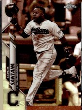 2020 Topps Chrome #165 Carlos Santana Sepia Refractor