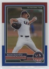 2023 USA Baseball Stars & Stripes Red White Blue Prizm Mason Brassfield #4 15nv