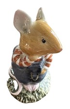 1982 Royal Doulton Brambly Hedge Collection  Wilfred Toadflax  Mouse Figurine