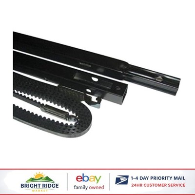 Garage Door Rail Extension Kit for 8-Foot Doors with Steel Construction & Manual