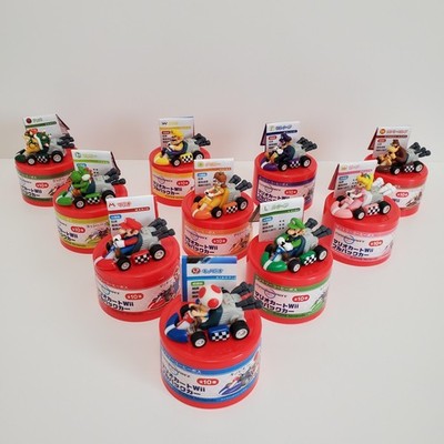 2008 Mario Kart Wii Pull Back Car X10 Suntory Coffee | Japan | Nintendo | Rare 
