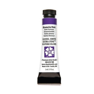 Daniel Smith Extra Fine Watercolor Paint, 5ml Tube, Ultramarine Violet,
