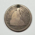 1875 CC 20c Twenty Cent Piece Seated Liberty Plugged See Pics Carson City *V7