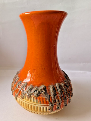ファットラバ Jasba Beautiful Vintage Jasba West German Art Pottery Fat Lava Vase N