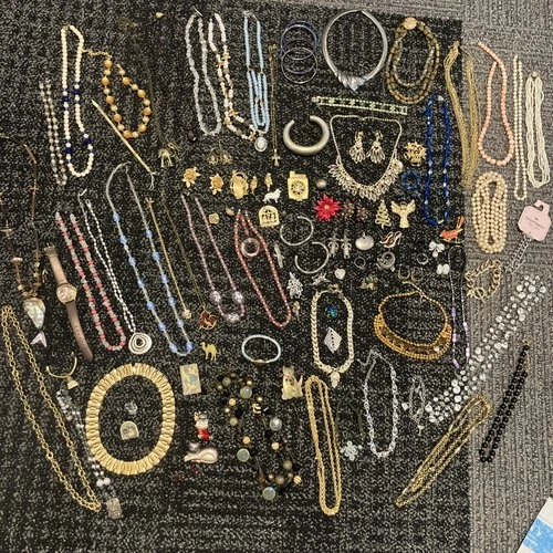 Huge Costume Jewelry Lot Vintage Some Branded