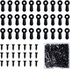 100 Pieces Metal Picture Frames Turn Button Fasteners with 100 Pieces Screws, Pi