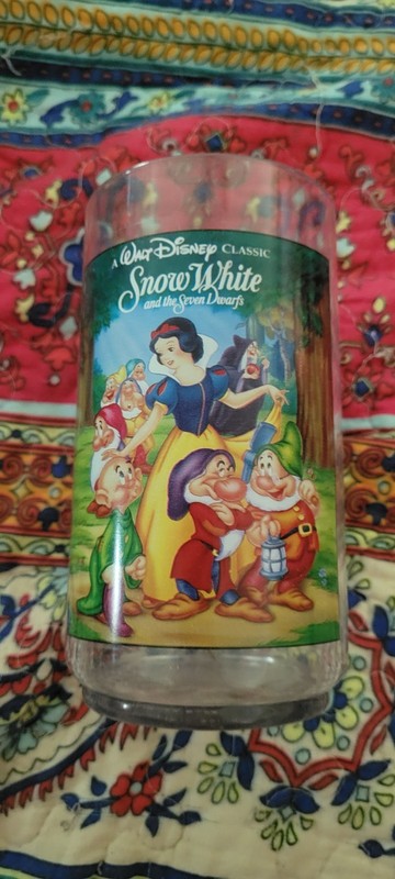 VTG, Burger King, Disney, Collector Series 1, 1994, Snow White, Cup, Cartoon