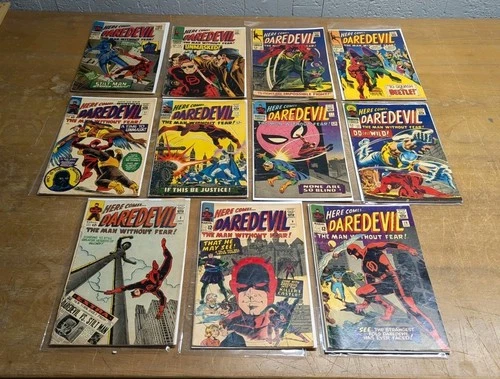 LOT RUN Daredevil Vintage Spider-Man Marvel Comic 8 9 10 11 14 17 23 26 29 32 34