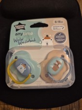 Tommy Tippee Anytime Winter Wonderland 6-18m Pacifier - Set of 2 - NIP