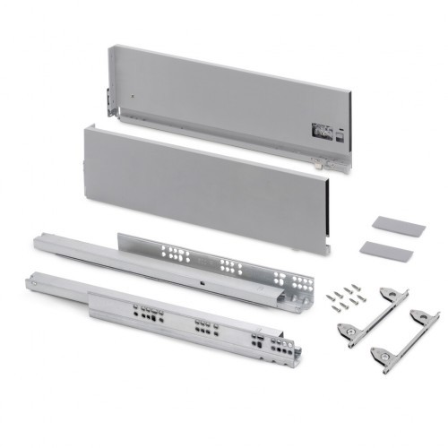 Tiroir extérieur Vertex 3D coulissant en aluminium 450 mm de charge 40 kg pour meuble bas