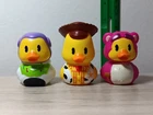 *FREE SHIP* 2.5" TOY STORY 3 PACK Rubber Duckalooz Lotso Woody Buzz Disney