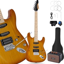 39 Inch Full Size Electric Guitar Kit Electric Guitar Beginner Kits - Portable A