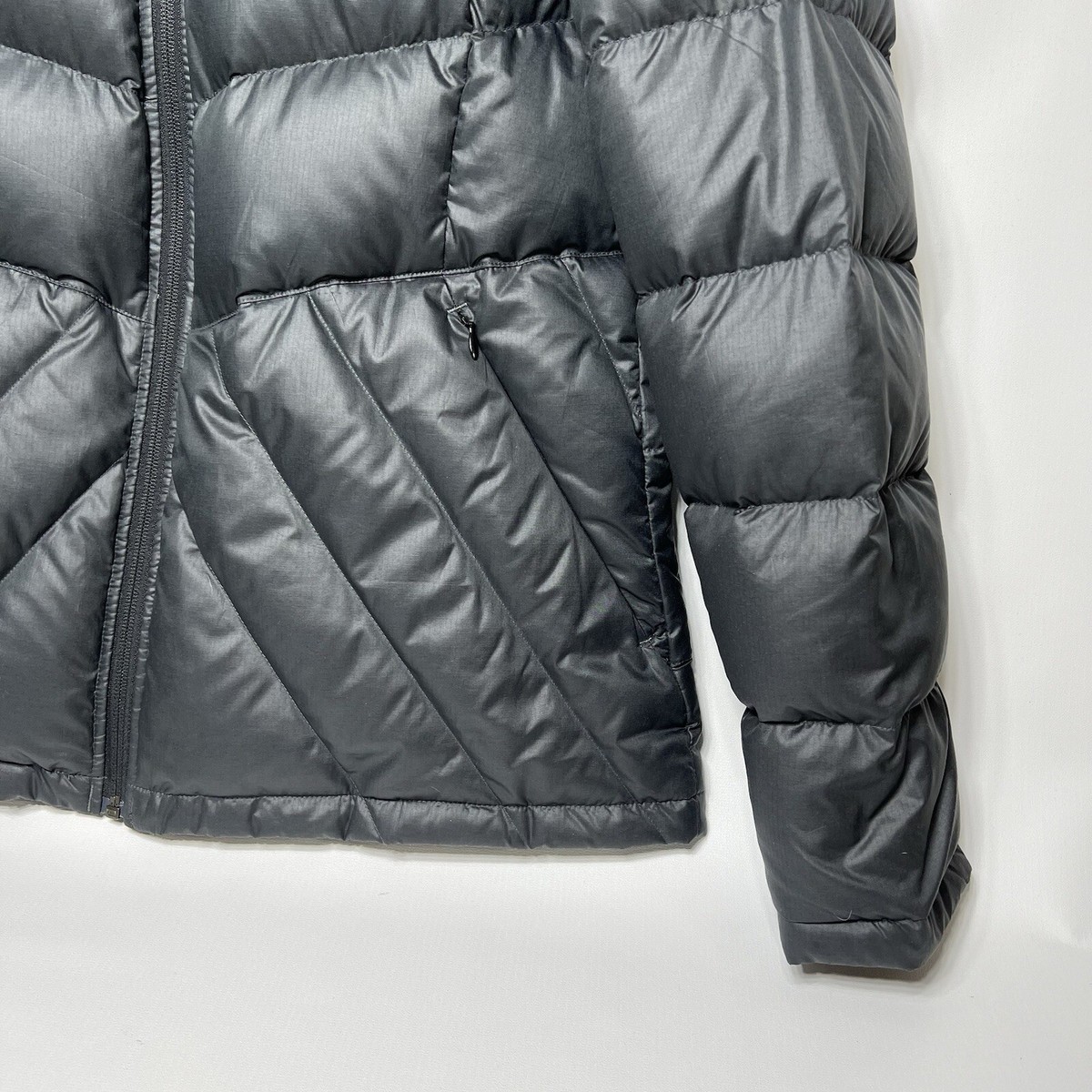 Columbia Puffer Jacket Duck Down Removable Faux Fur Hood Womens 
